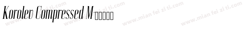 Korolev Compressed M字体转换